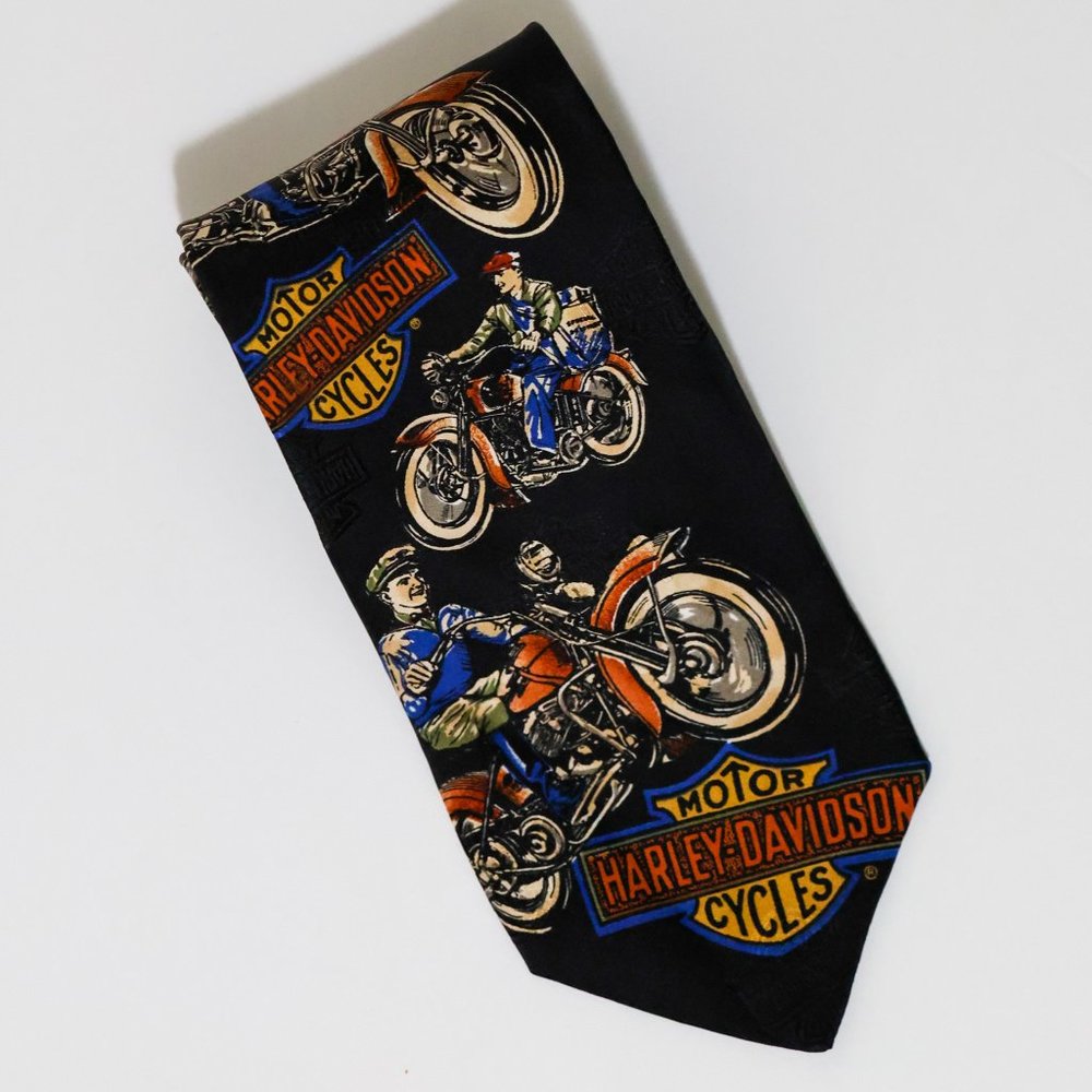 Vintage 90's Harley Davidson Tie